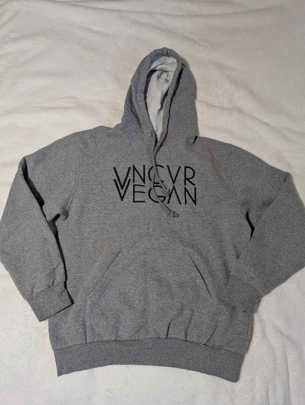 Vancouver Vegan Grey Ultra Cotton Preshrunk Grey Sweatshirt Hoodie